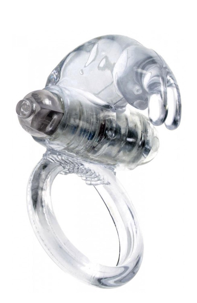 Ерекційне кільце - Rabbit Vibro CockRing Clear - зображення 1