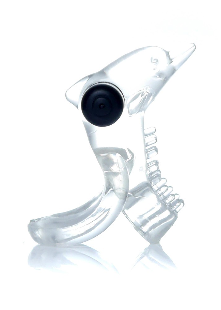 Ерекційне кільце - Dolphin Vibro CockRing Clear - зображення 1