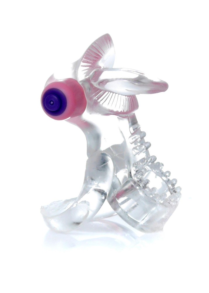 Ерекційне кільце - Tongue Vibro CockRing Clear - зображення 1
