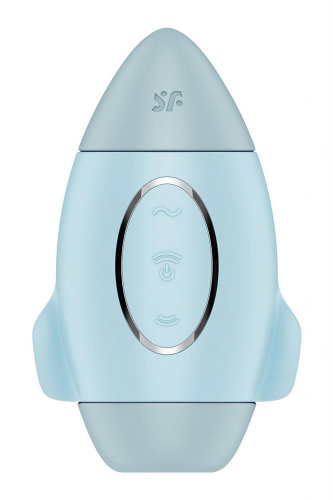 Вакуумний стимулятор - Satisfyer Mission Control Blue - зображення 1