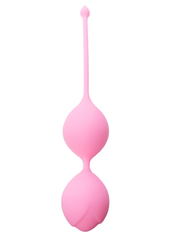 Вагінальні кульки - Silicone Kegel Balls Pink, 36 мм, 90 г - зображення 1