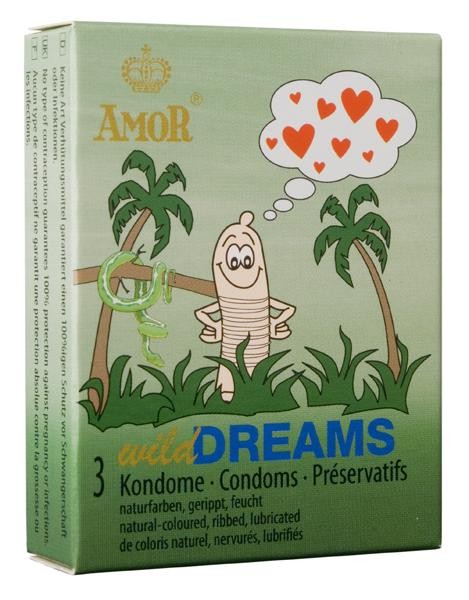 Презервативи - Amor Wild Dreams, 3 шт. - зображення 1