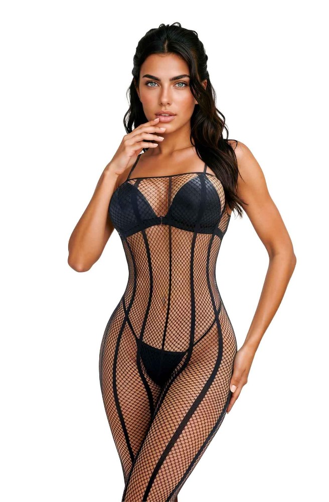 Бодістокінг - Bodystocking 214088, black - One Size - зображення 1