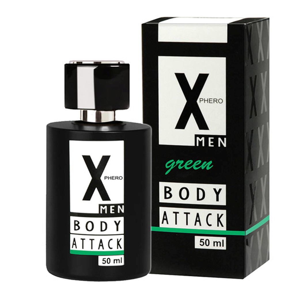 Чоловічі парфуми з феромонами  - Aurora X Phero Men Body Attack Green, 50 мл - зображення 1