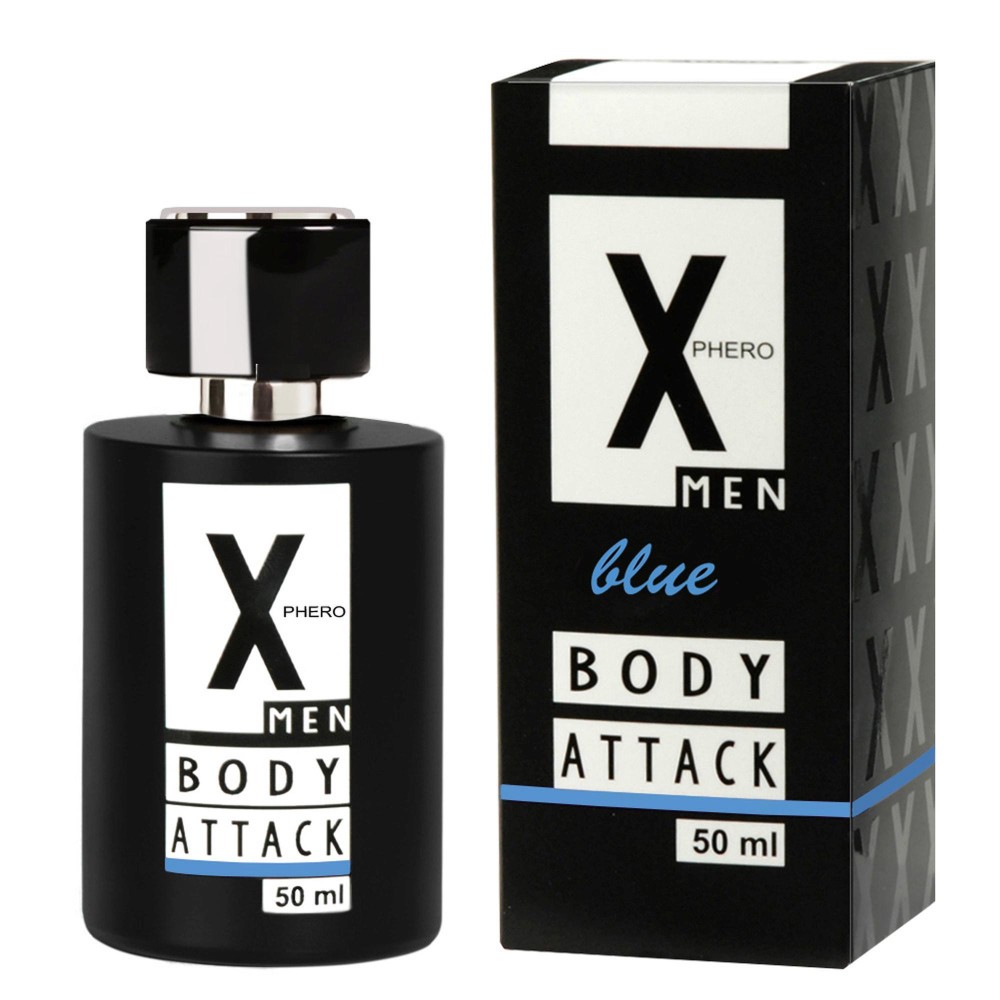 Чоловічі парфуми з феромонами - Aurora X Phero Men Body Attack Blue, 50 мл - зображення 1