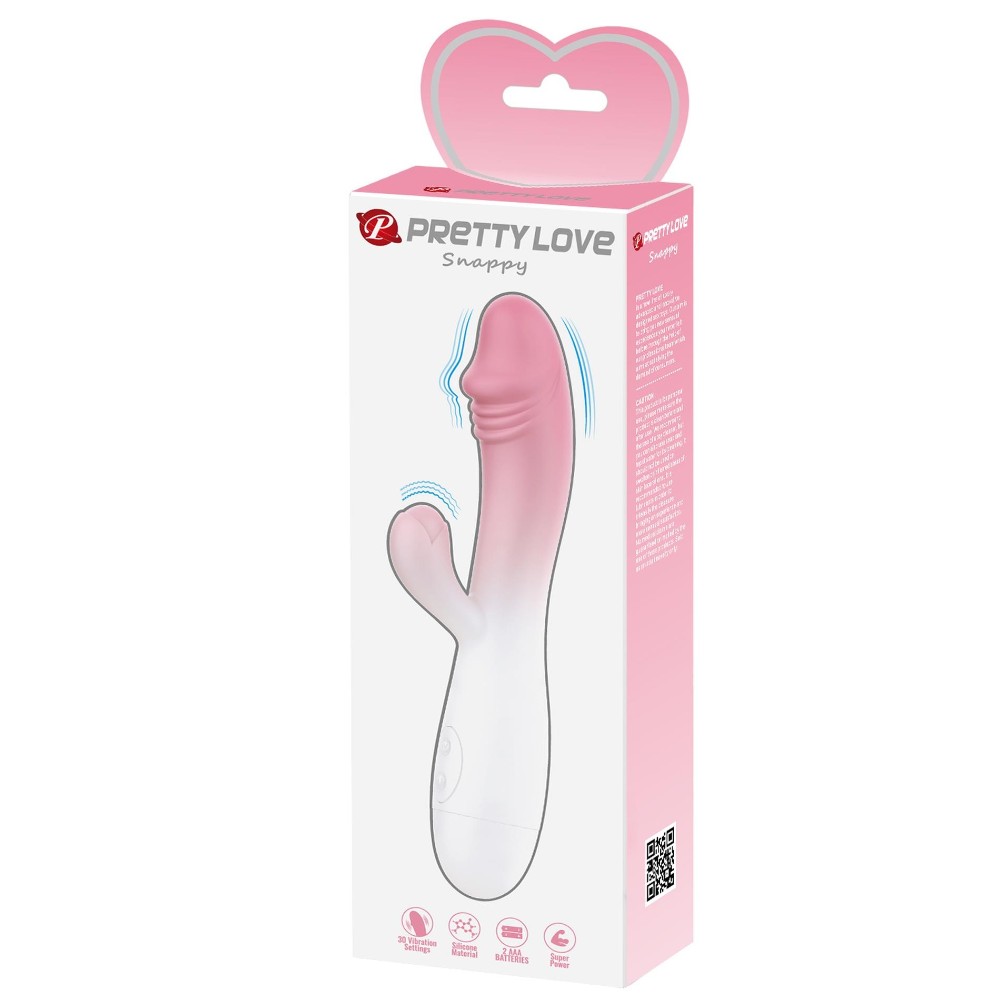 Вібратор - Pretty Love Snappy White/Light Pink - зображення 1