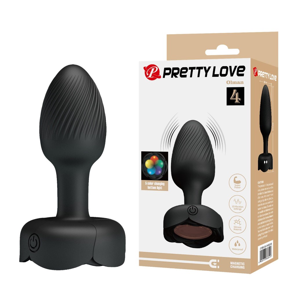 Анальна пробка - Pretty Love Olman Black - зображення 1