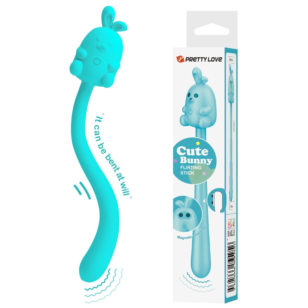 Вібратор - Pretty Love Cute Bunny Turquoise, 7 vibration functions - зображення 1
