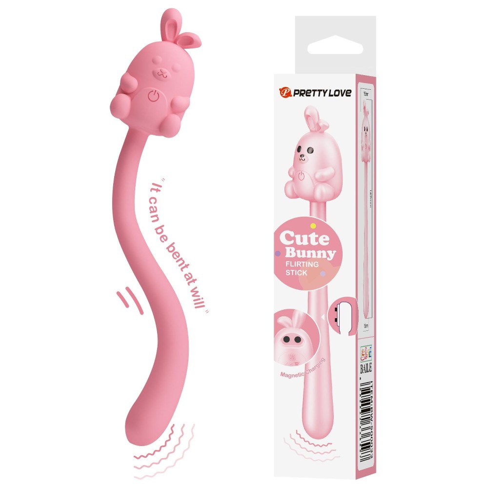 Вібратор - Pretty Love Cute Bunny Pink, 7 vibration functions - зображення 1