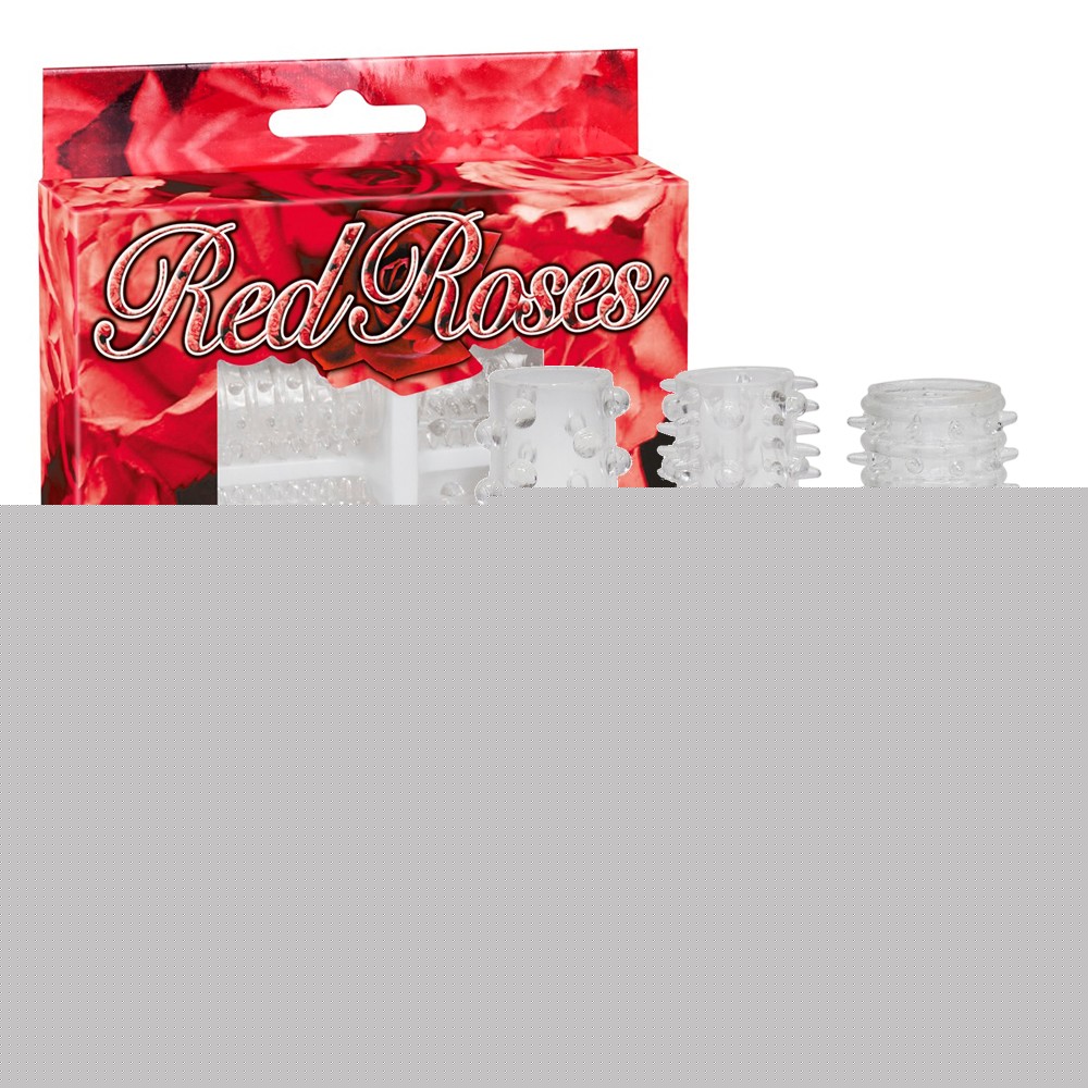 Набір насадок - Red Roses Penis Sleeves, 6 шт. - зображення 1