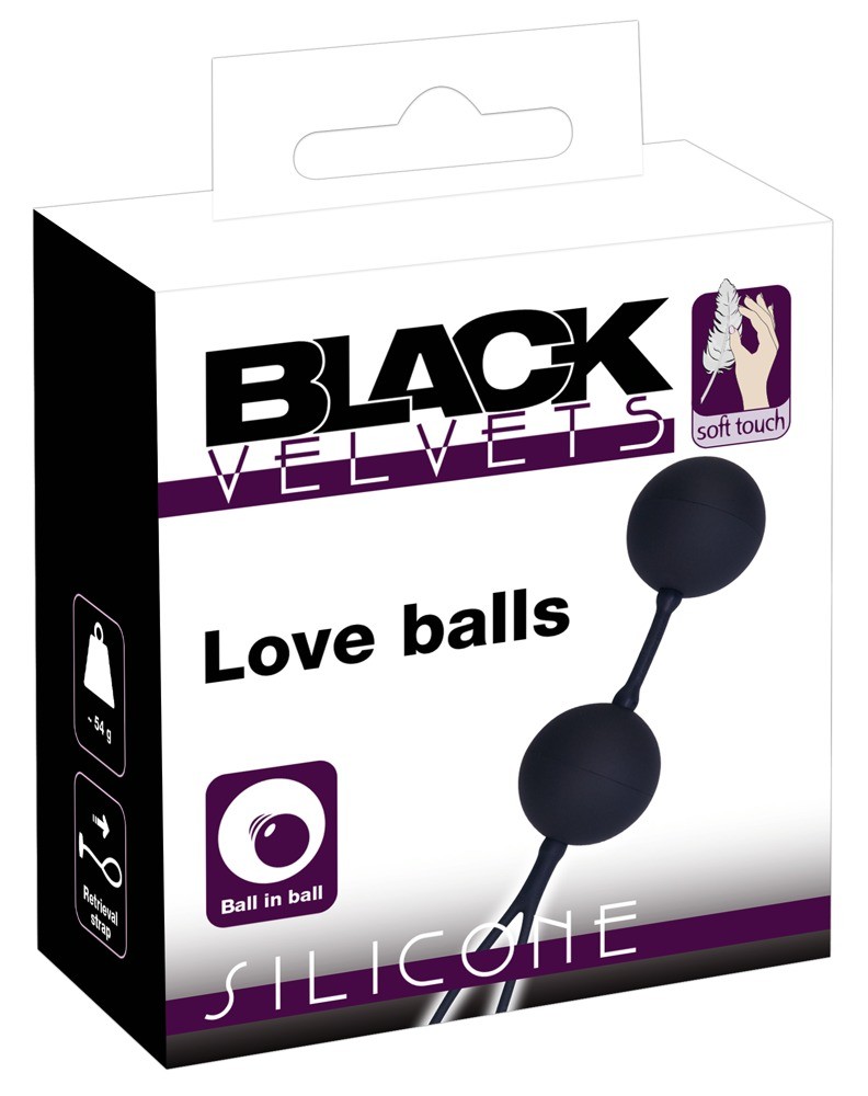 Вагінальні кульки - Black Velvets Love Balls - зображення 1