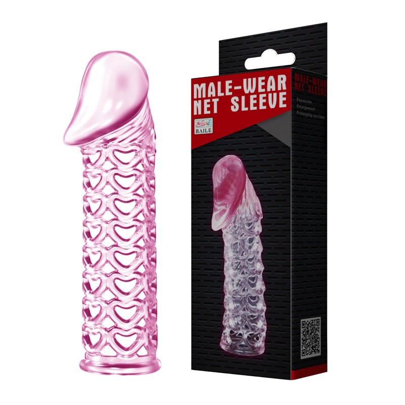 Насадка на член - Male-Wear Net Sleeve Pink - зображення 1