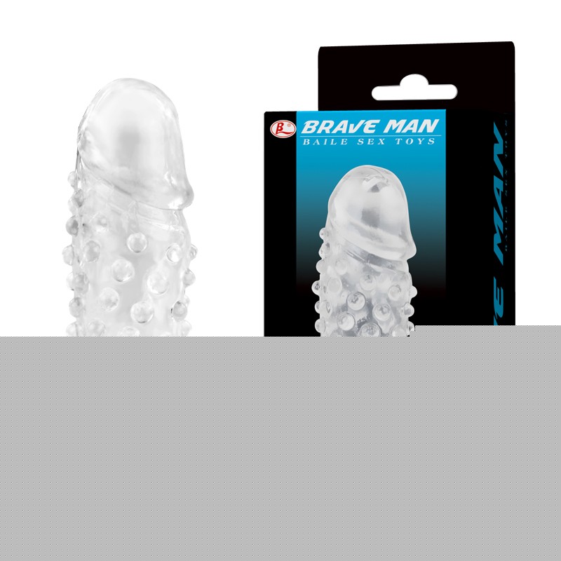 Насадка на член - Brave Man Penis Sleeve Clear - зображення 1