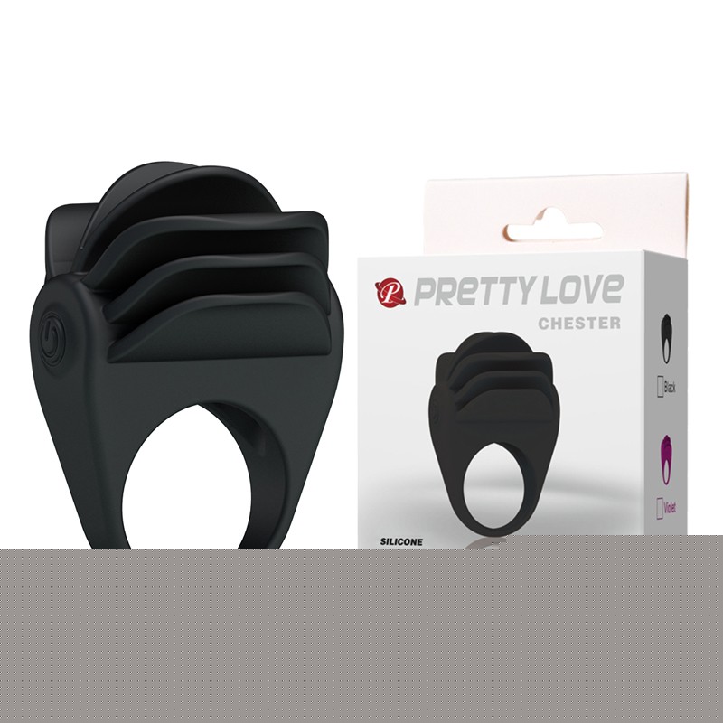 Ерекційне кільце - Pretty Love Chester Penis Ring Black - зображення 1