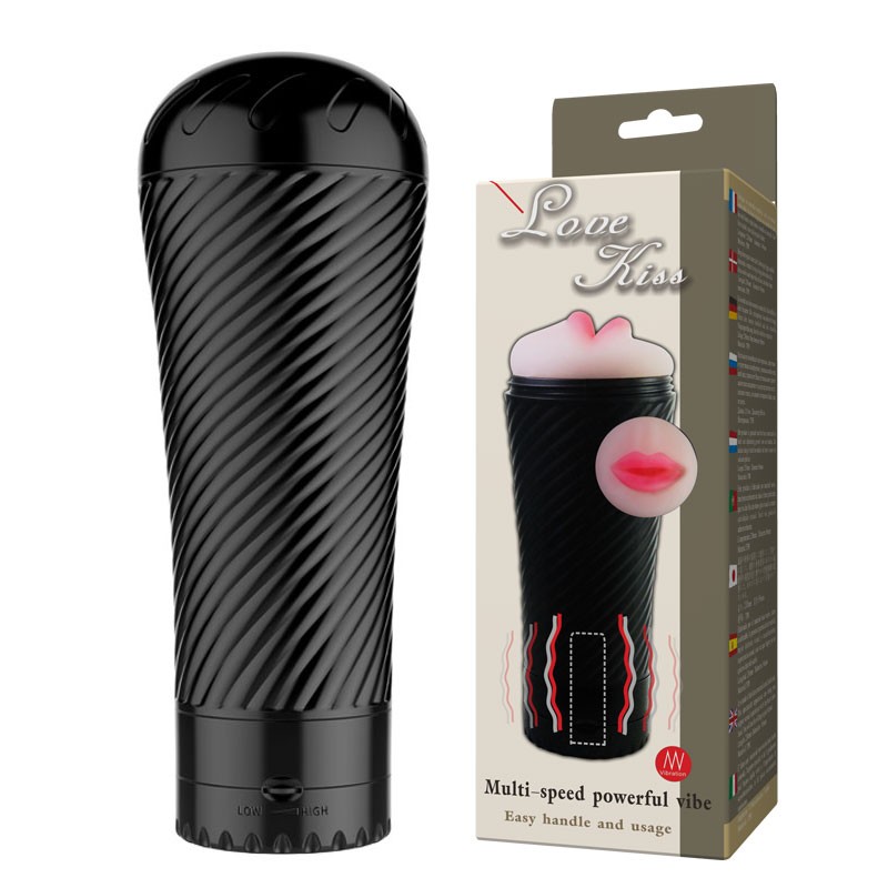 Мастурбатор ротик - Masturbator Cup - Vibration Love Kiss - зображення 1