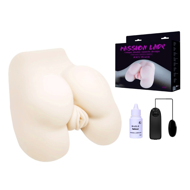 Мастурбатор - Passion Lady Juicy Peach Vibrating Masurbator - зображення 1