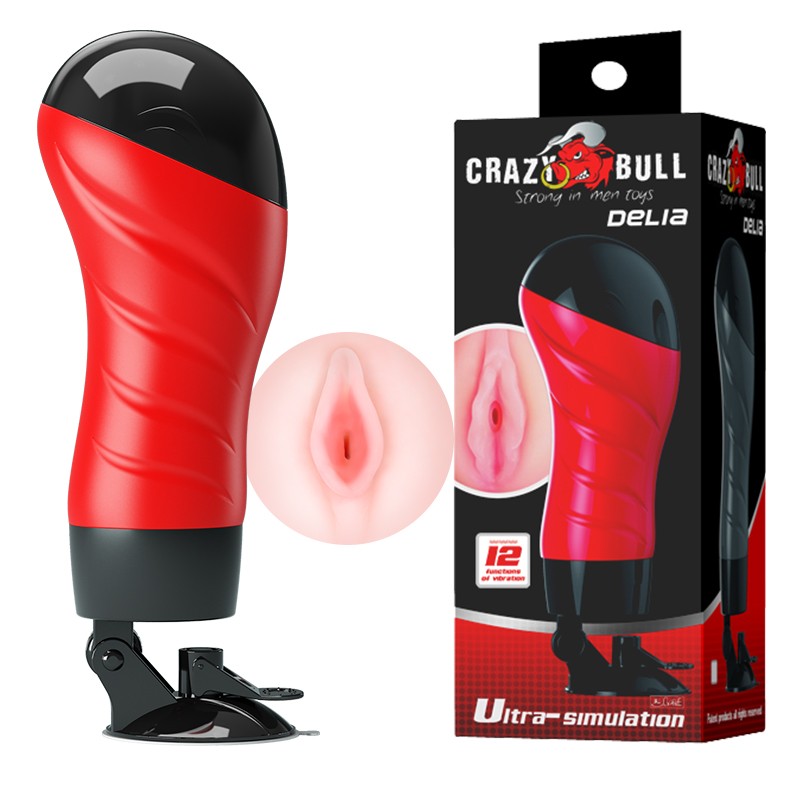 Мастурбатор - Crazy Bull Delia Vibrating Vagina - зображення 1