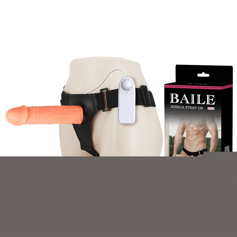Страпон - Baile Jessica Strap On Vibrating, 17 см - зображення 1