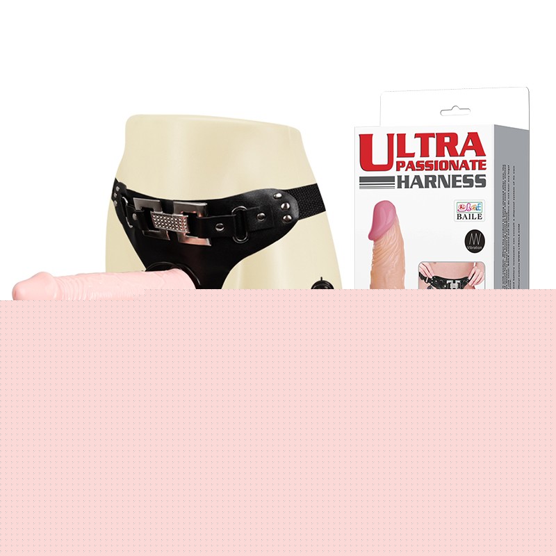 Страпон - Ultra Passionate Harness Vibrating, 16.5 см - зображення 1