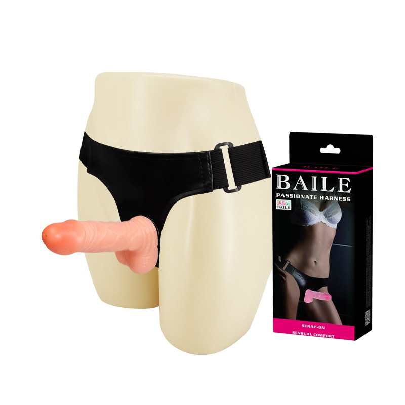 Страпон - Baile Passionate Harness, 15 см - зображення 1