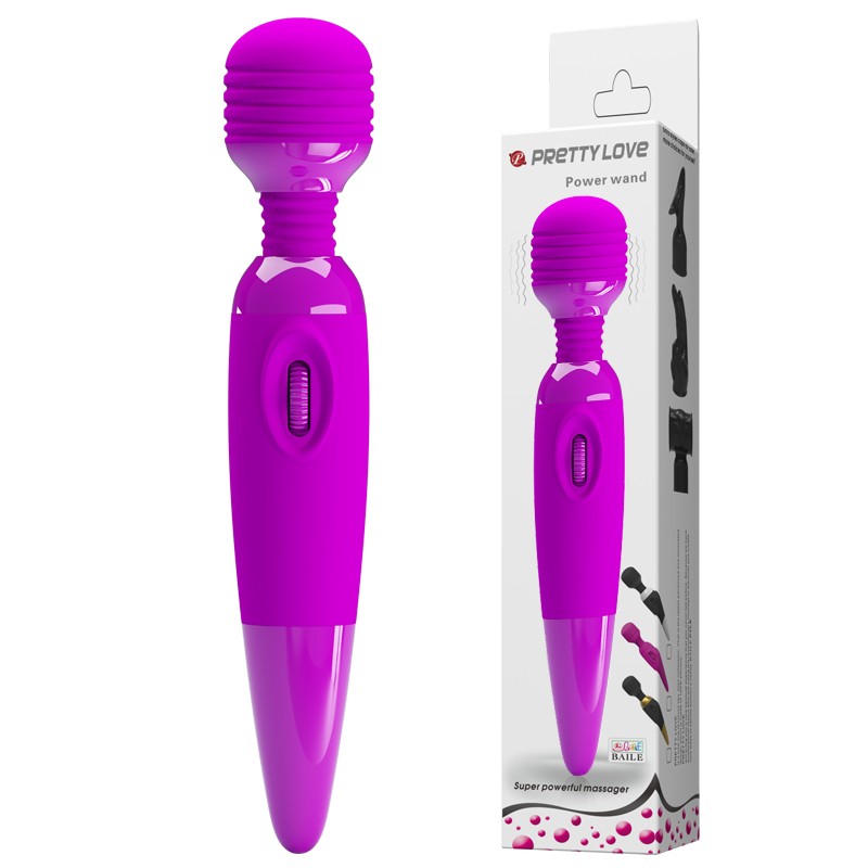 Вібромасажер - Pretty Love Power Wand Purple - зображення 1