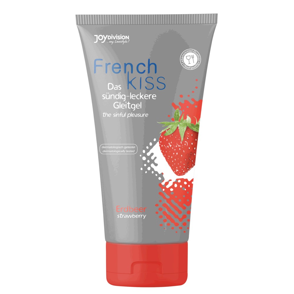 Оральний лубрикант - FrenchKiss Strawberry (полуниця), 75 мл - зображення 1