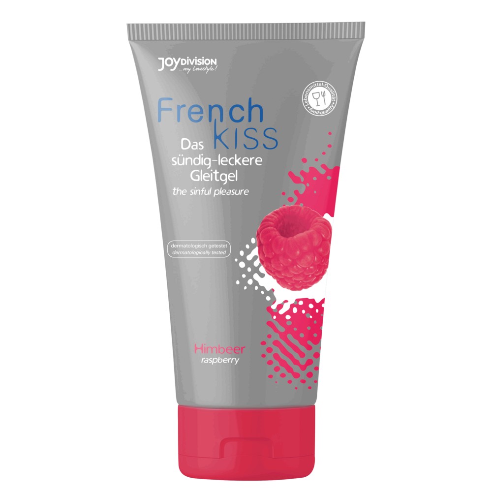 Оральний лубрикант - FrenchKiss Raspberry (малина), 75 мл - зображення 1