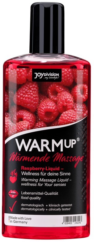 Масажна олійка - WARMuр Raspberry, 150 мл - зображення 1