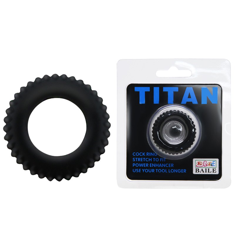 Ерекційне кільце - Titan Cock Ring Blue - зображення 1
