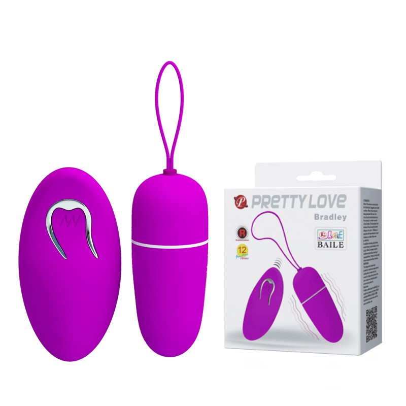 Віброяйце - Pretty Love Bradley Vibrating Egg Purple - зображення 1