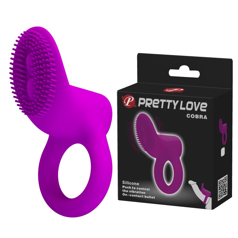 Ерекційне кільце - Pretty Love Cobra Penis Ring Purple - зображення 1