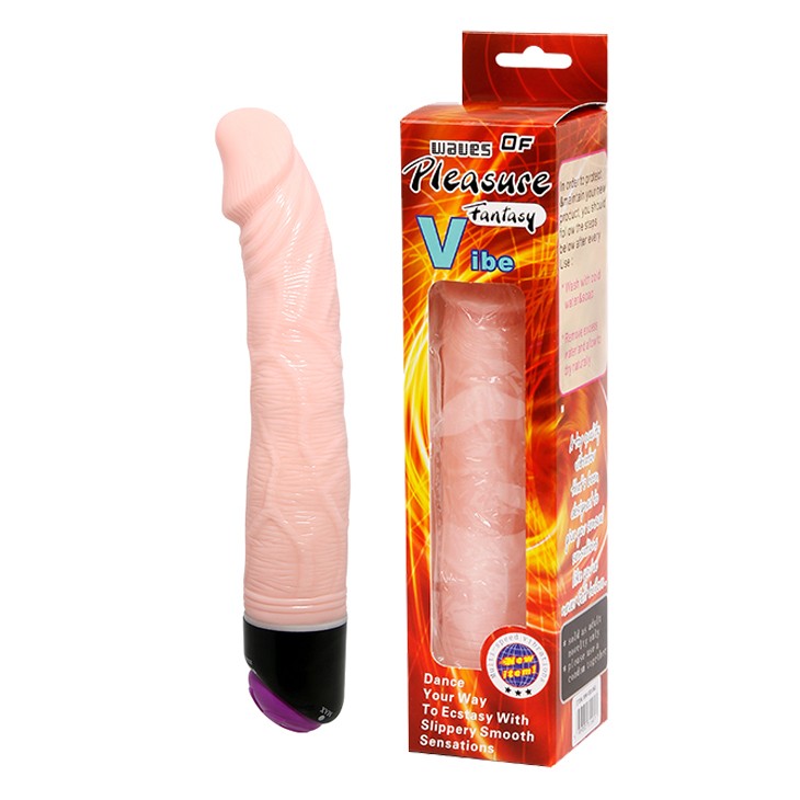 Вібратор - Waves Of Pleasure Fantasy Vibe Flesh, 23 см - зображення 1