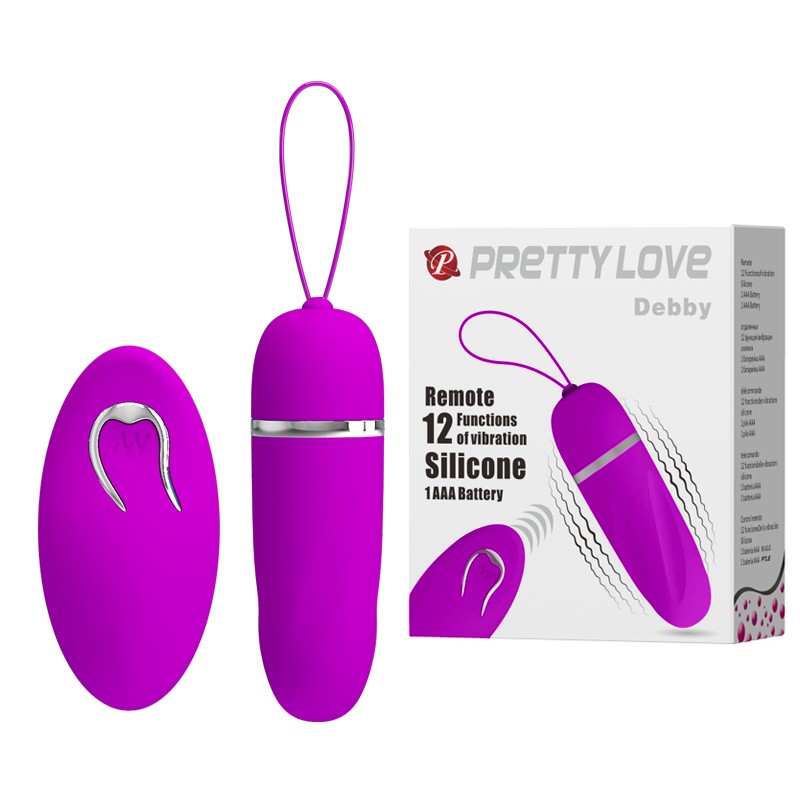 Віброяйце - Pretty Love Debby Vibrating Egg Purple - зображення 1