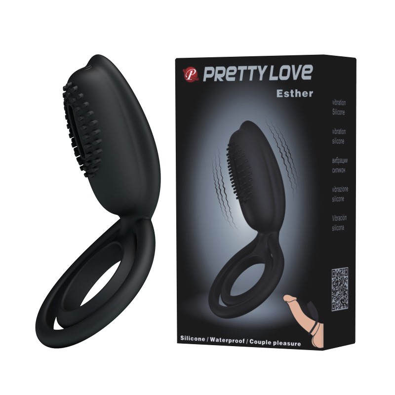 Ерекційне кільце - Pretty Love Esther Penis Ring Black - зображення 1