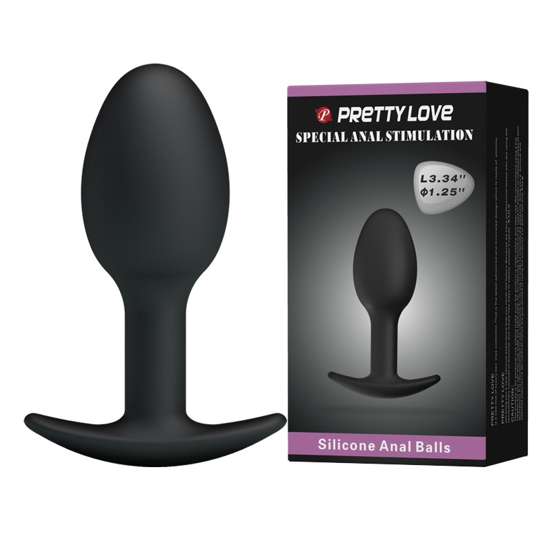 Анальна пробка - Pretty Love Special Anal Stimulation Anal Balls 3.34" Black - зображення 1