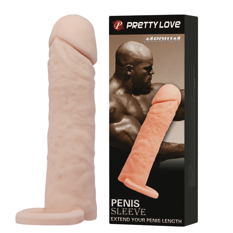 Насадка на член - Pretty Love Penis Sleeve Medium Flesh - зображення 1