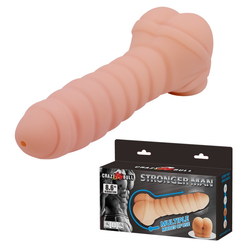 Мастурбатор - Crazy Bull Stronger Man Vibration 8.6" - зображення 1