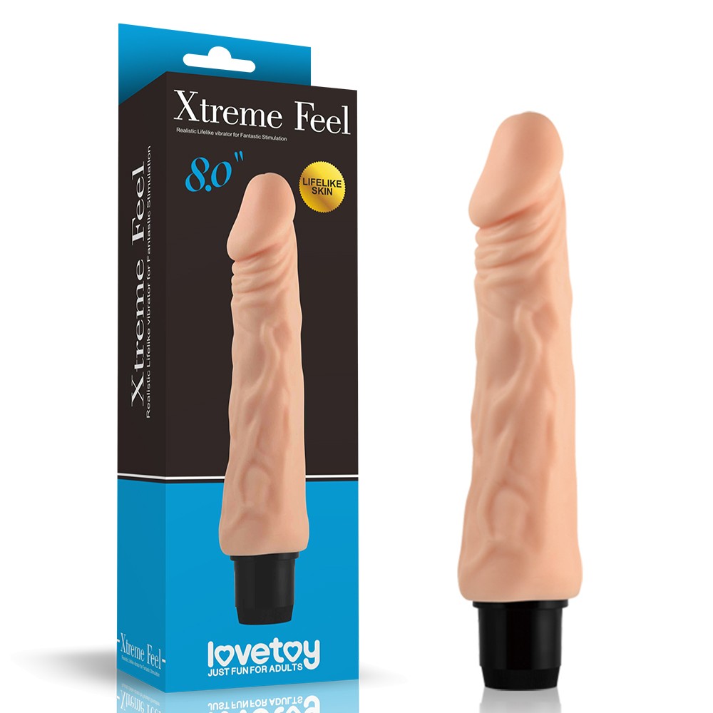 Реалістичний вібратор - Xtreme Feel Vibrator Flesh 8" - зображення 1