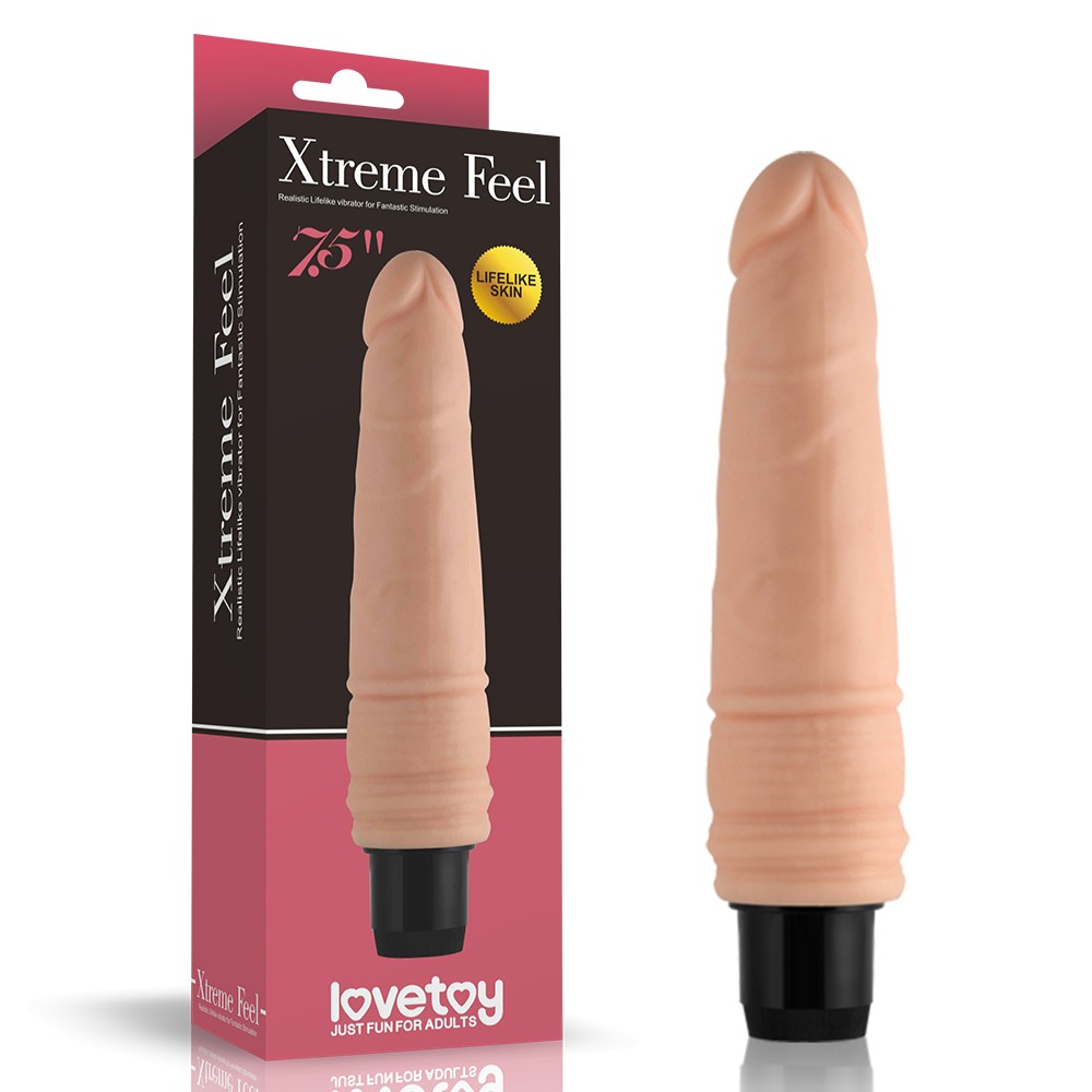 Реалістичний вібратор - Xtreme Feel Vibrator Flesh 7.5" - зображення 1
