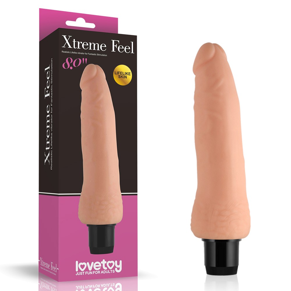 Реалістичний вібратор - Xtreme Feel Vibrator Flesh 8" - зображення 1