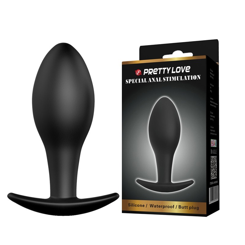 Анальна пробка - Pretty Love Special Anal Stimulation Butt Plug Black - зображення 1