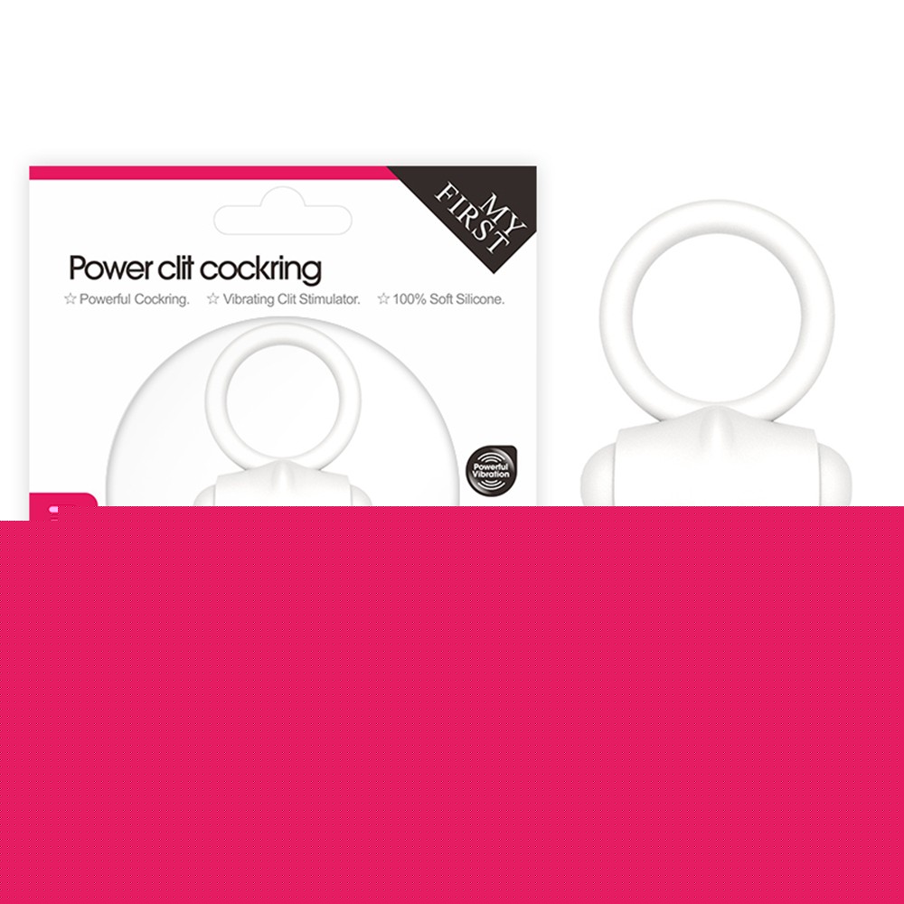 Ерекційне кільце - Power Clit Cockring Rabbit White - зображення 1