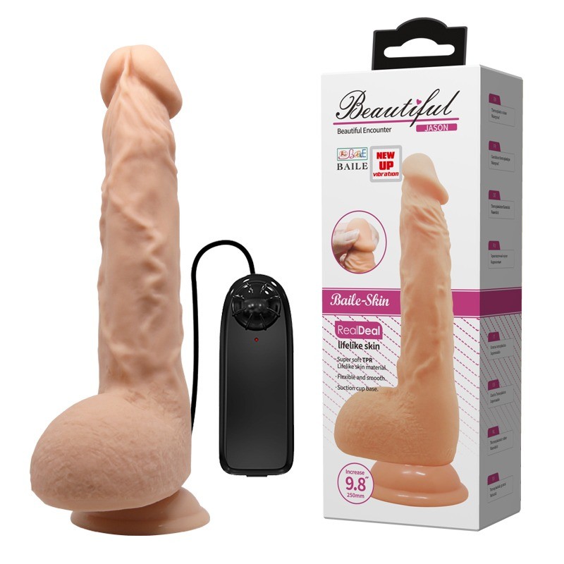 Вібратор - Beautiful Encounter Jason Vibrator Flesh - зображення 1