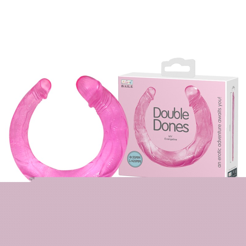 Двосторонній фалоімітатор - Double Dones Dildo Pink - зображення 1