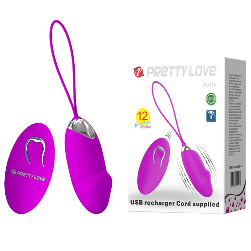 Віброяйце - Pretty Love Julia Vibrating Egg Purple - зображення 1