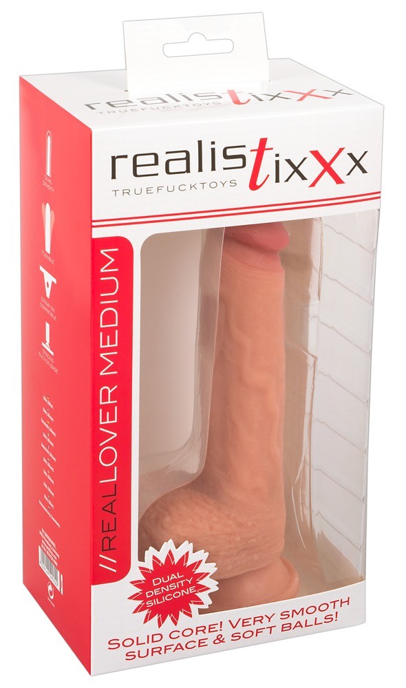 Фалоімітатор з мошонкою - Realistixxx Real Lover Medium - зображення 1