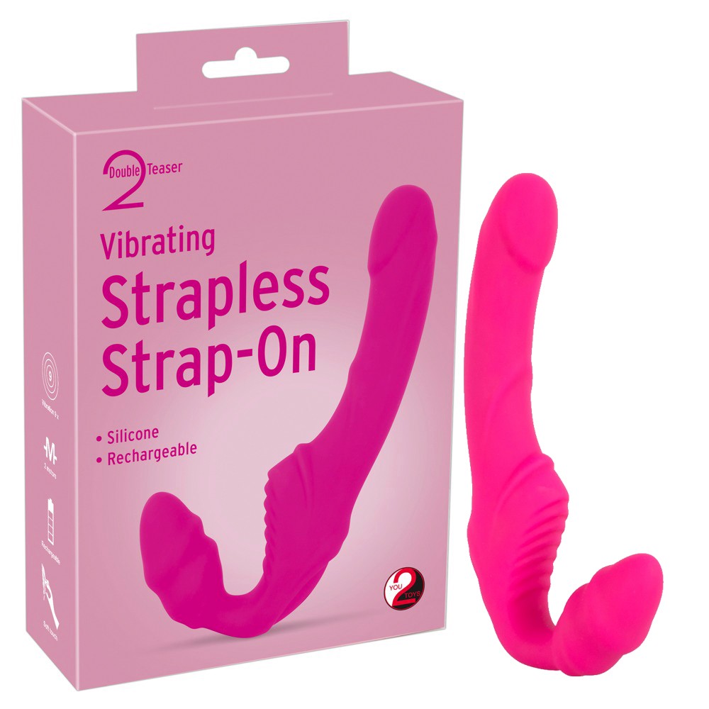 Страпон - Vibrating Strapless Strap-On - зображення 1