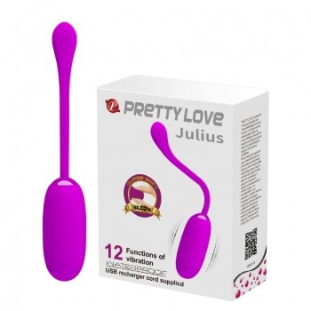 Віброяйце - Pretty Love Julius Vibrating Egg Purple - зображення 1