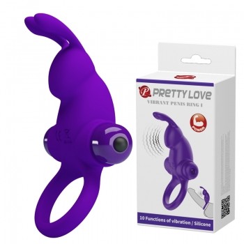 Ерекційне кільце - Pretty Love Vibrant Penis Ring I Purple - зображення 1