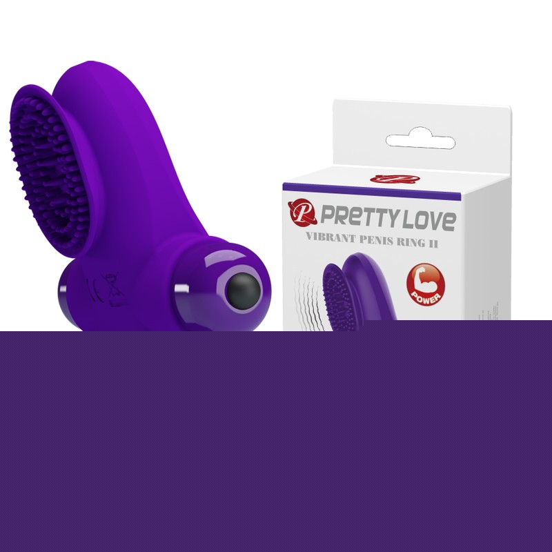 Ерекційне кільце - Pretty Love Vibrant Penis Ring II Purple - зображення 1